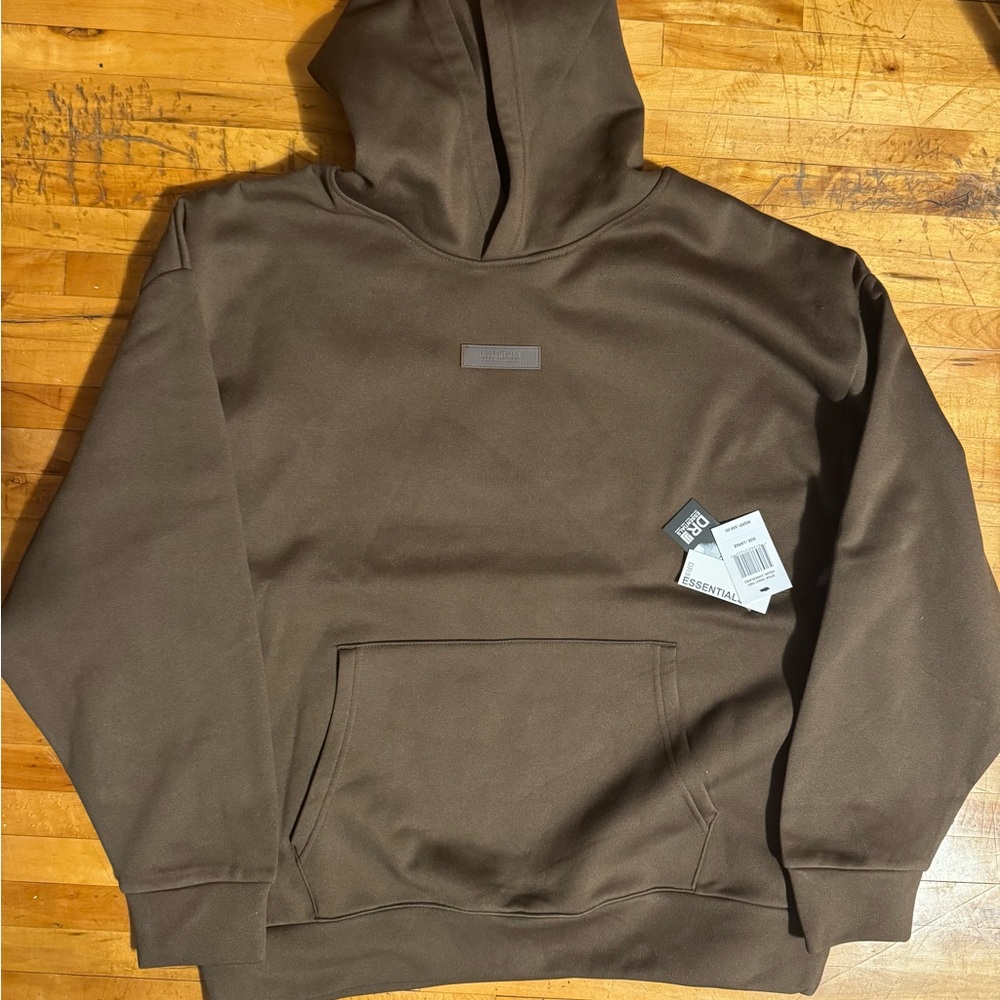 Essentials Dark Brown Hoodie